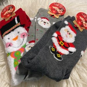NWT! 3 pair of Christmas socks
